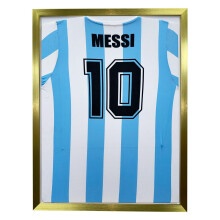 (Gold) DIY Football Shirt Frame: Ready-Made, Easy Insert (32x22")