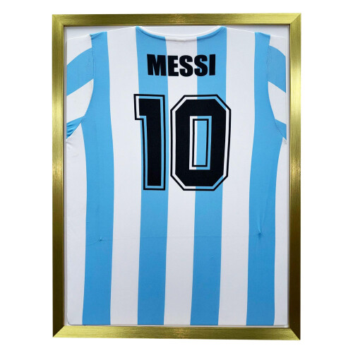 (Gold) DIY Football Shirt Frame: Ready-Made, Easy Insert (32x22")