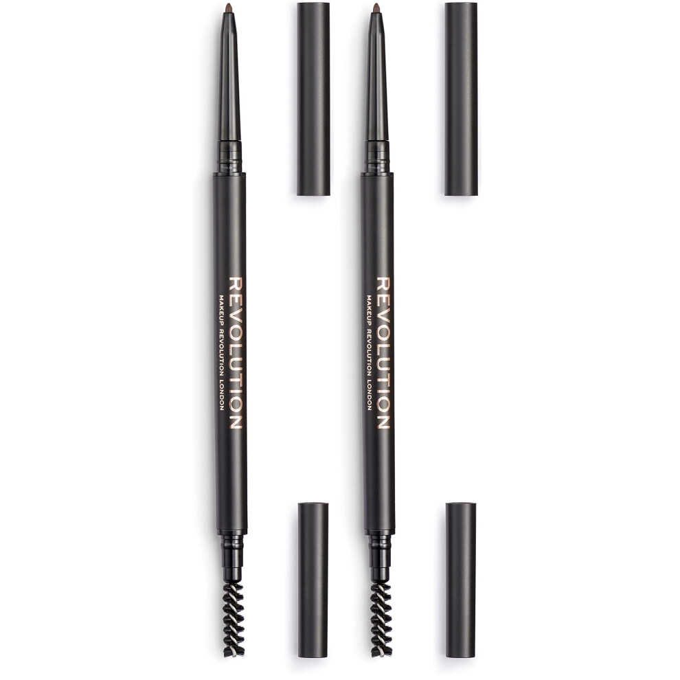Revolution Beauty London Brown Makeup Revolution, Precise Brow Pencil, Dual