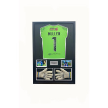 (Oak, White) DIY Football Shirt Frame: Signed Jersey Display Case with Glove & Photo Option