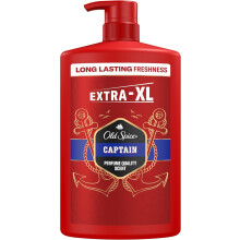 Old Spice Captain Men’s Shower Gel & Shampoo, 1000ml. Multi-Use 3-in-1 Body-Hair-Face Wash, Long Lasting Freshness.