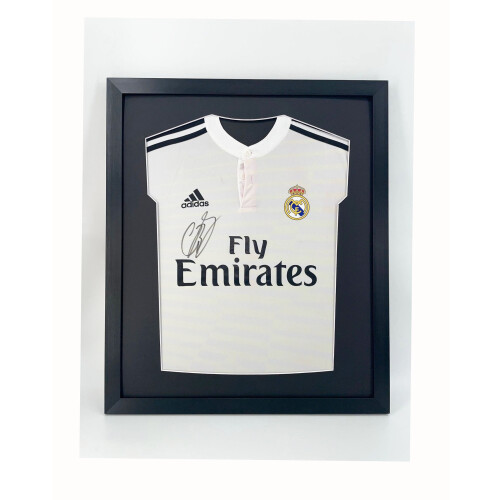 (Black) DIY Football Shirt Frame: Modern Black Mount Display