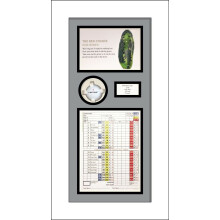 (White) Personalized Golf Photo 3D Box Frame: Scorecard & Ball Display