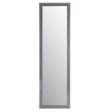 (Grey) Wooden Full Length Wall Mirror 36.7x110cm Vertical Horizontal Mounts Frame bedroom