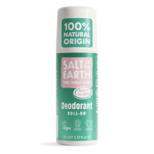 Salt of the Earth - Natural Deodorant Roll On - Melon & Cucumber - Vegan Formula with Effective Long-Lasting Protection, Made in the UK