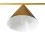 Beliani Floor Lamp MOCAL Metal Gold 6