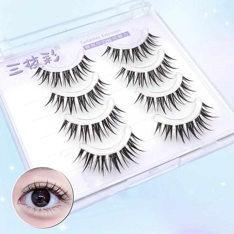 Roc-Electron Fluffy False Lashes For Diy Makeup & Salon Use