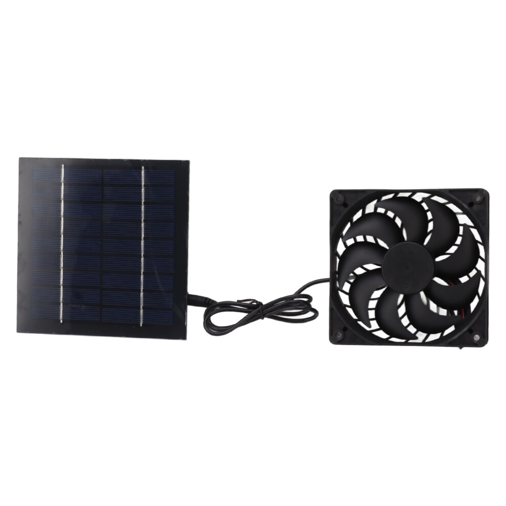 Greenhouse/Shed Ventilation Fan Kit 10W Solar Power Lightweight And Durable 8161376548366