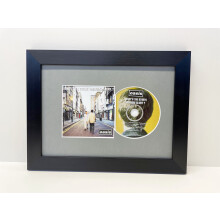 (Grey, Black) CD Album Cover Frame: Modern Merged Design
