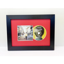 (Red, Black) CD Album Cover Frame: Modern Merged Design