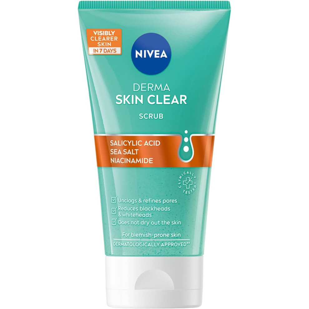Nivea Derma Skin Clear Scrub (150Ml),