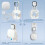 2X Wall Mount Bracket for Eero 6+ Dual-Band Mesh Wi-Fi 6+ Router, Sturdy Socket Bracket, Space Saving, Wire Management 3