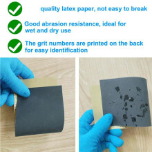 Sandpaper Variety Pack, 40PCS Sand Paper Assorted for Wood Metal Sanding, Wet Dry Sandpaper Sheets , 9 X 3.6 Inch