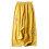 (Yellow, M) Linen Blend Wide Leg Pants for Work & Commuting 2