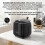 (Black) Dual Layer ABS Trash Can w/ Flip Lid 3