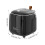 (Black) Dual Layer ABS Trash Can w/ Flip Lid 4