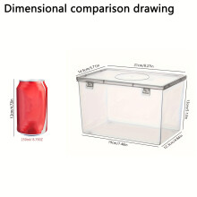 Bread Box with Lid | Reusable and Stackable Plastic Organizer Box | Square Fresh-Keeping Sealed Storage Container