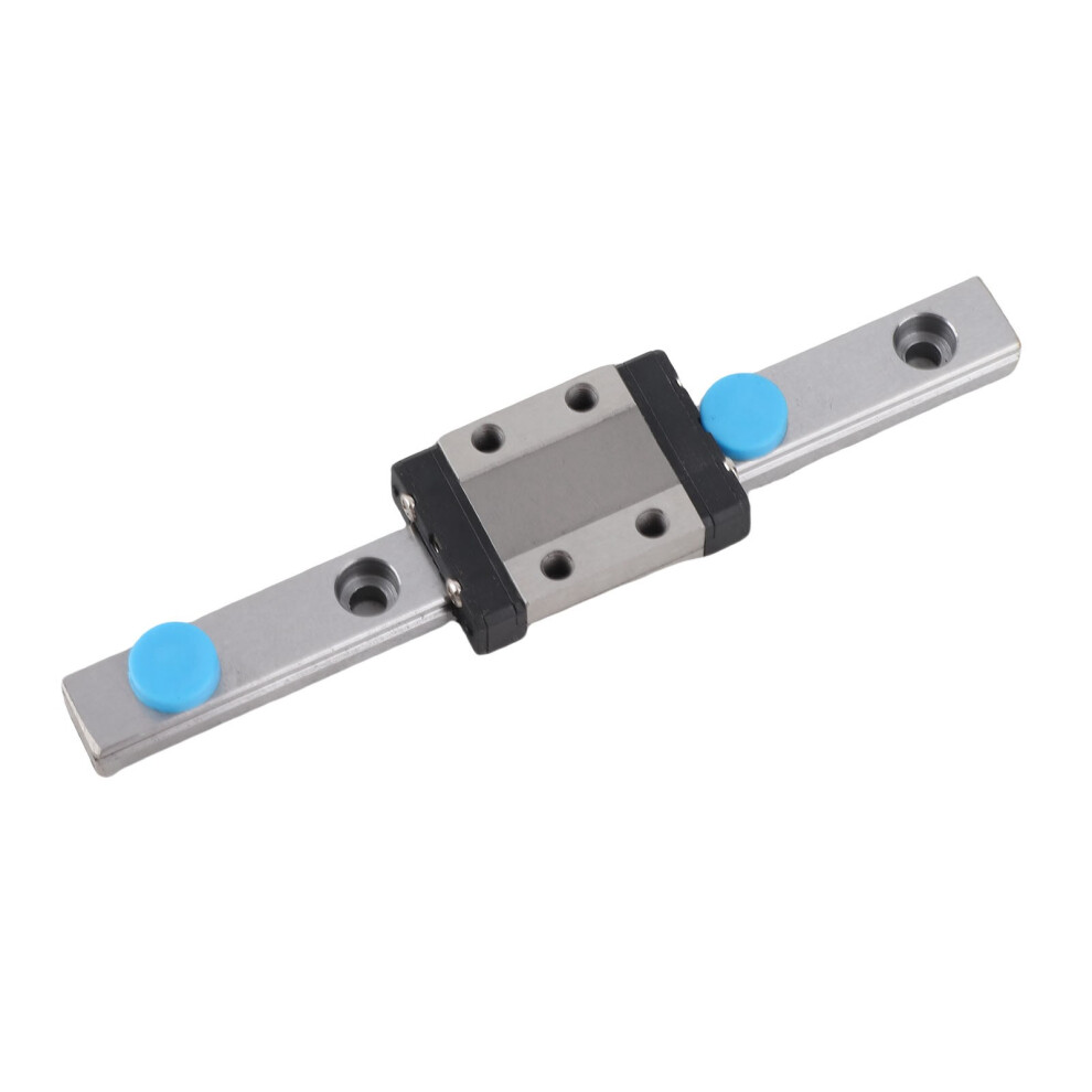 Steel Linear Rail Guide Rail 9Mm Smooth Movement 100Mm Length With Slide Block 8431388558227