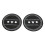 2PCS HUB Adapter Spacer Reel 1mm/0.039in Black 13