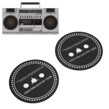 2PCS Silicone Nab HUB Adapter Spacer for Reel to Reel Tape Recorders Black 0.9mm
