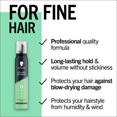Schwarzkopf Schwarzkopf Mousse Volume 200ml, Hold Level 2
