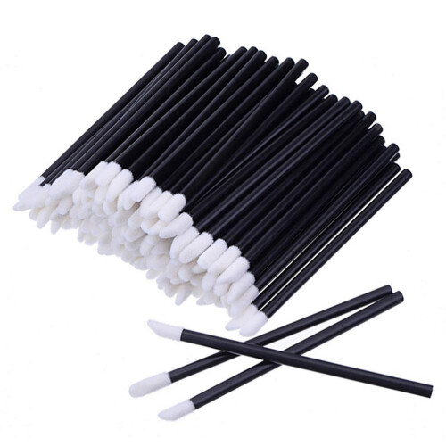 ZHIYE Lip Brushes, 300Pcs Black Lip