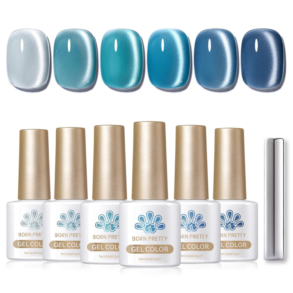 Born Pretty Blue Magnetic Gel Nail Polish