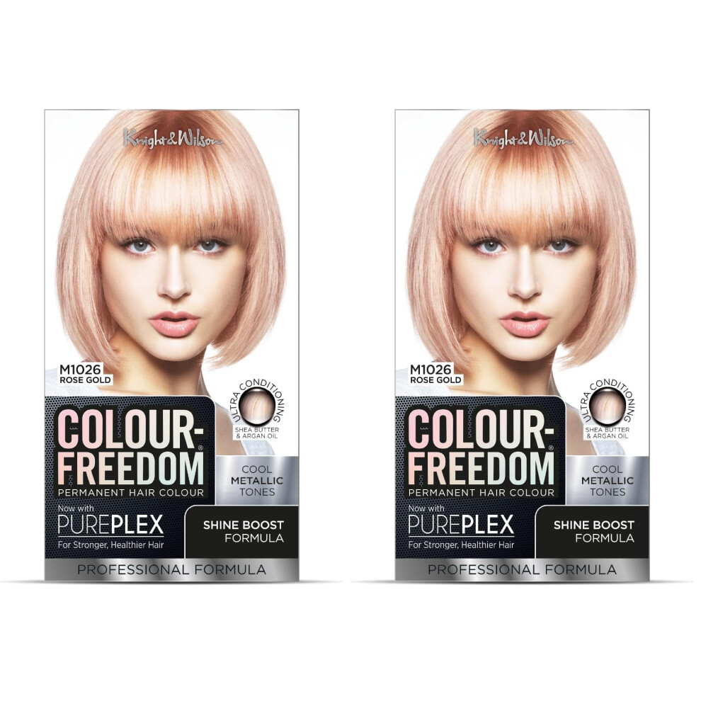 Knight & Wilson Gold Colour Freedom Metallic Rose Permanent