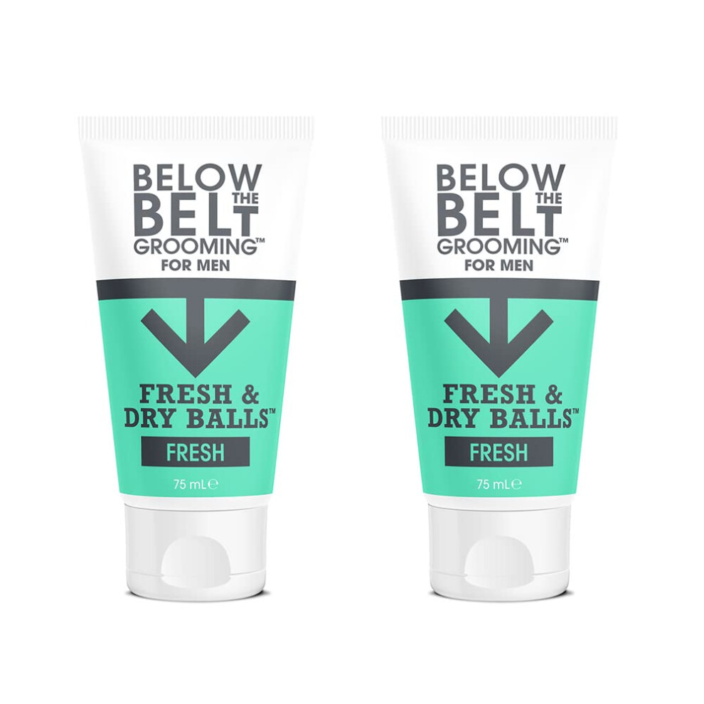 Below The Belt Grooming Fresh & Dry Ball Intimate Deodorant And Anti Chafing Cream For Men, Protects Against Sweat, Odour And Chafing