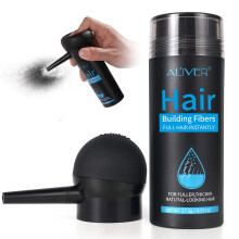 Professional Quality Hair Fibres, Hair Fibres Black for Thinning Hair, Instantly Conceals Hair Loss in 15 Sec, Hair Loss Concealer for Women and