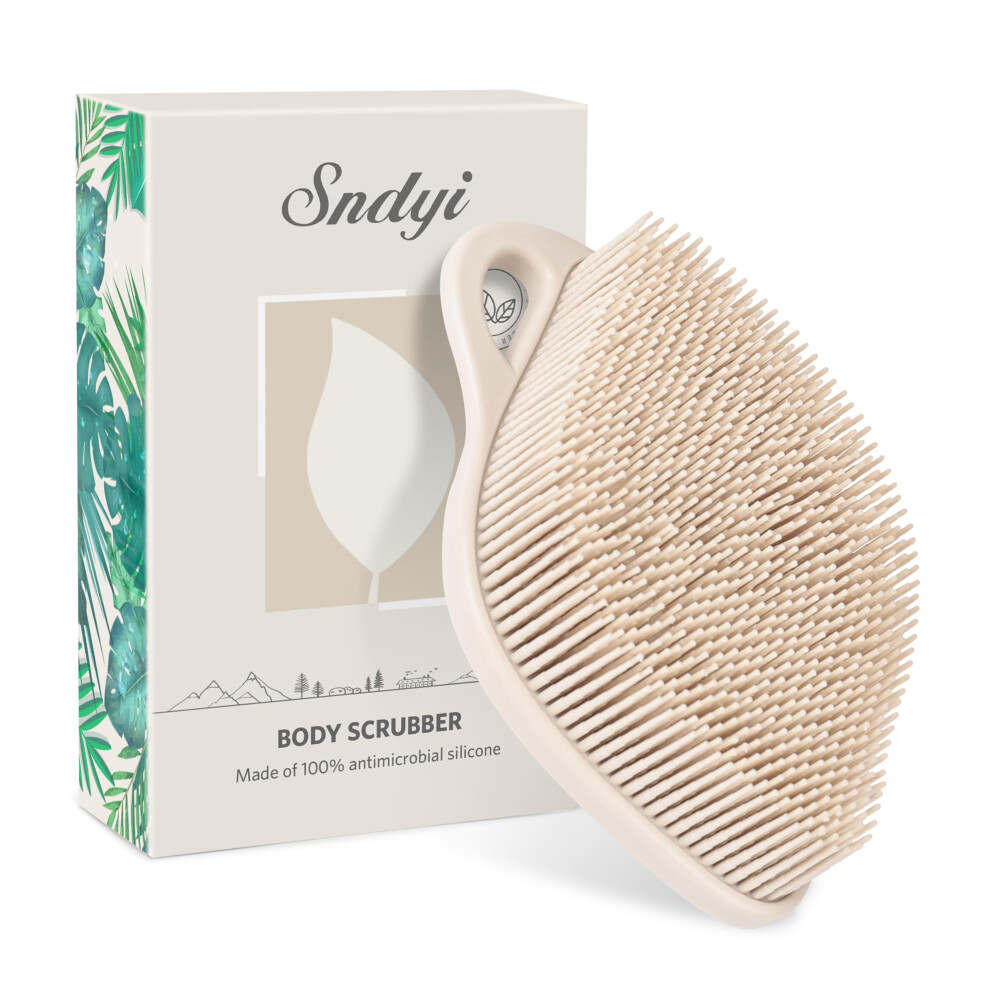 Sndyi Silicone Body Scrubber, Gentle Exfoliating