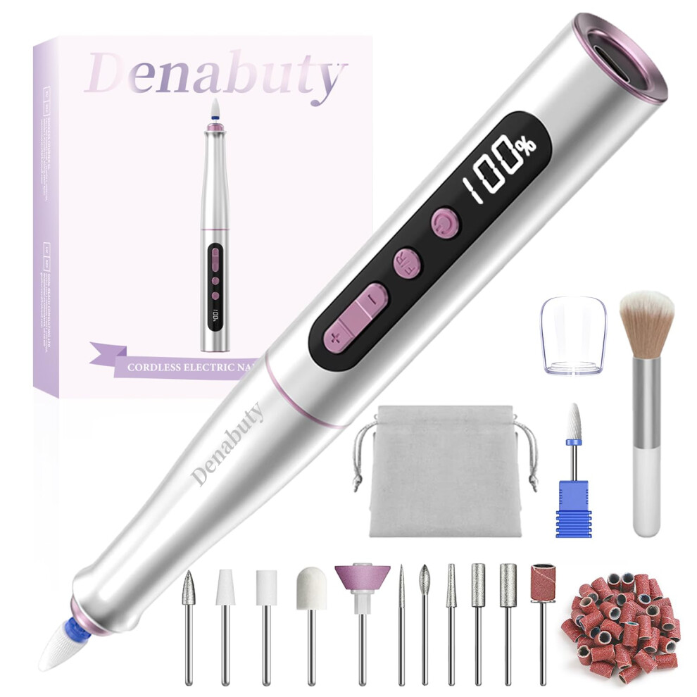 Photos - Manicure & Pedicure Tools Denabuty Cordless Electric Nail Drill Machine,