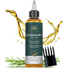 AVD Organics Rosemary Oil for Hair Infused with Biotin | Hair Strengthening Nourishing and Volumizing | Infused with Jojoba & Castor Oil | Non-GM
