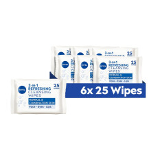 NIVEA 3in1 Refreshing Cleansing Wipes Normal