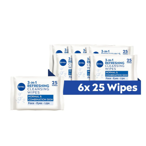NIVEA NIVEA 3in1 Refreshing Cleansing Wipes Normal