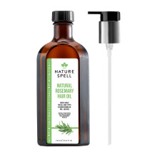 Nature Spell Rosemary Oil for Hair Growth with Pump Dispenser, Pre-Diluted Oil to Strengthen and Nourish Dry, Damaged Strands, For All Hair Types
