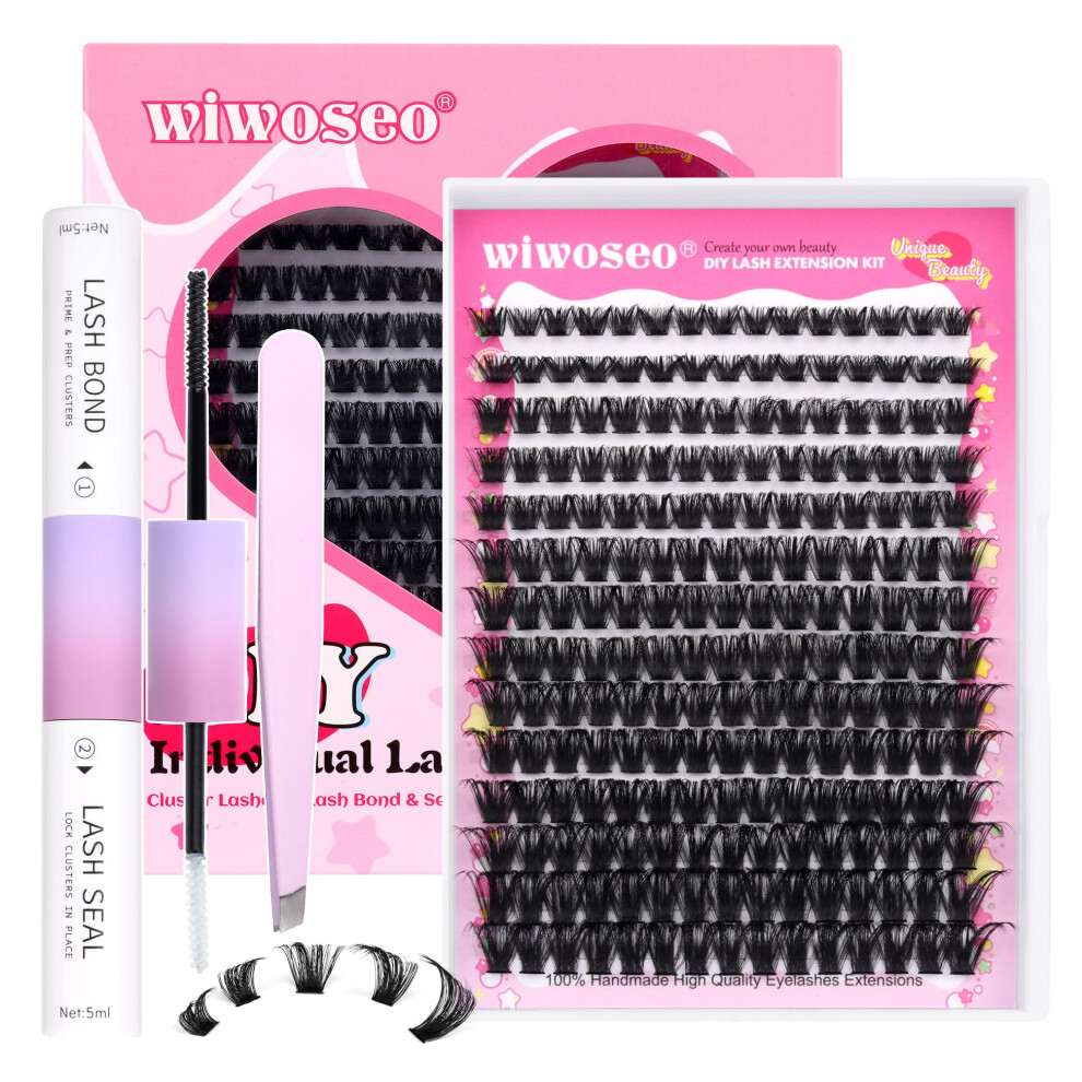 Wiwoseo Russian Cluster Lashes Kit Individual