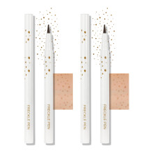 Freckle Pen Light Brown 2PC, Waterproof Long Lasting Natural Freckle Makeup for All Skin Types