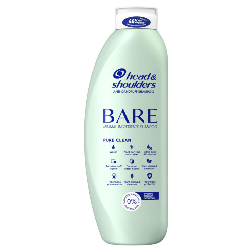 Head & Shoulders Head & Shoulders Bare Anti-Dandruff Shampoo 400ml, Pure Clean