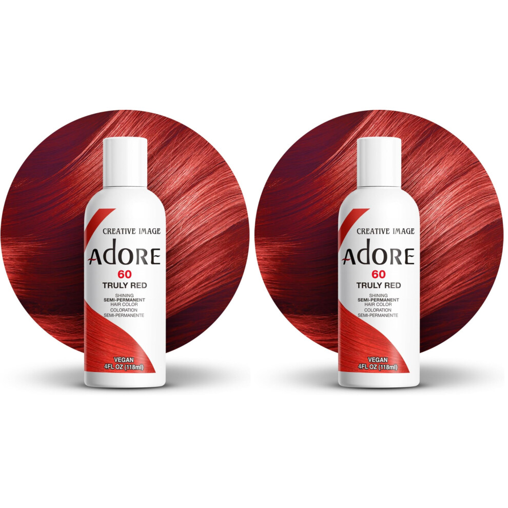 Adore Red Shining Semi Permanent Hair Colour,
