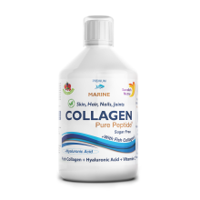 Swedish Nutra Collagen Pure Peptide – 500ml Liquid – 10,000mg Marine Collagen with Hyaluronic Acid & Vitamin C – Sugar-Free