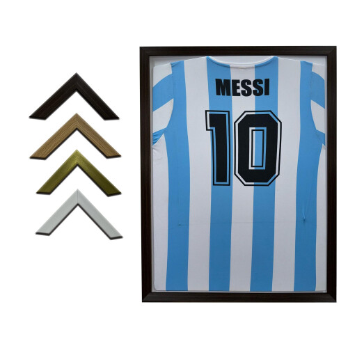 (Silver) DIY Football Shirt Frame: Ready-Made, Easy Insert (32x22") 2