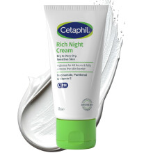Cetaphil Rich Night Cream, 50g, For Dry To Very Dry, Sensitive Skin, With Niacinamide, Packaging May Vary
