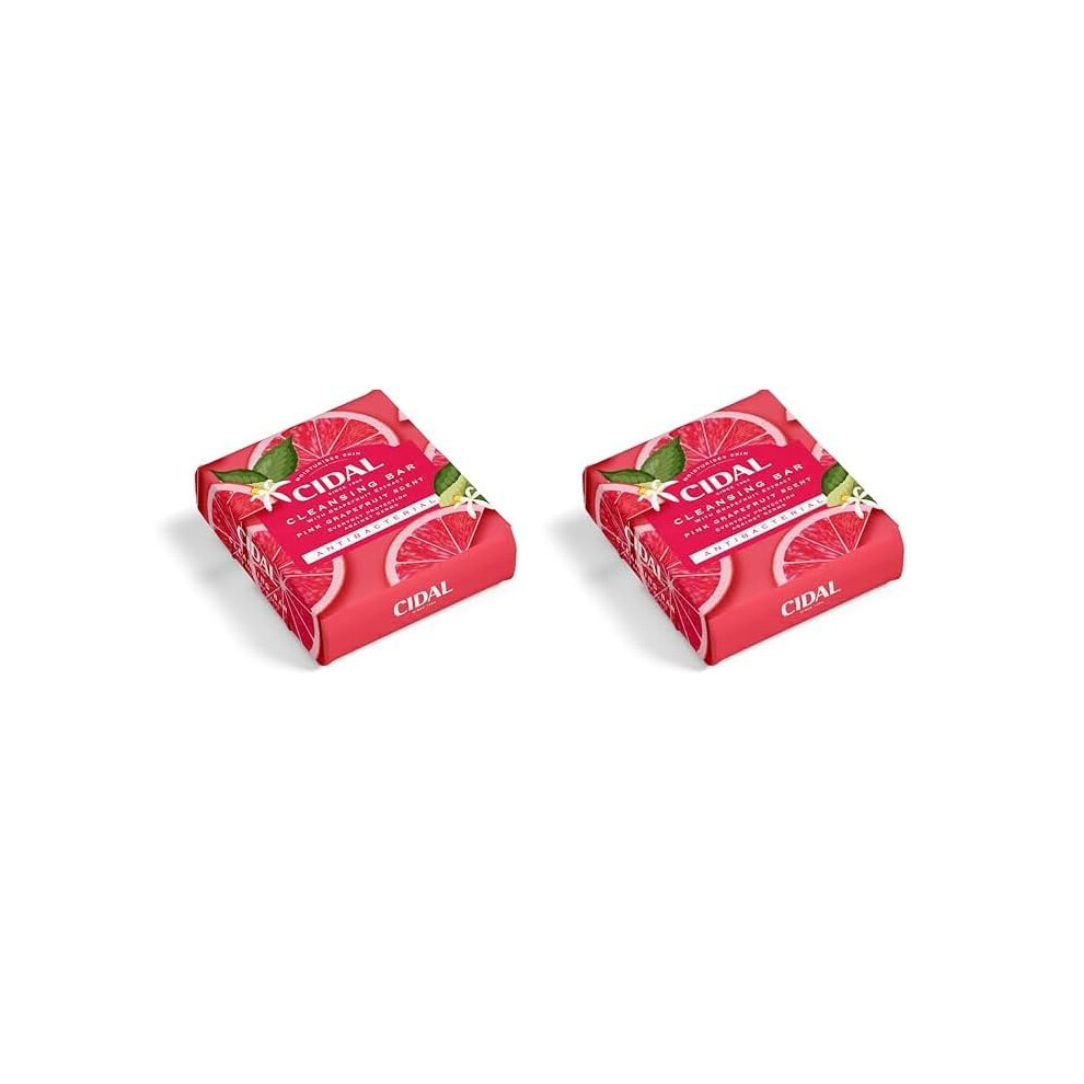 Cidal Pink Grapefruit Cleansing Bar Soap,