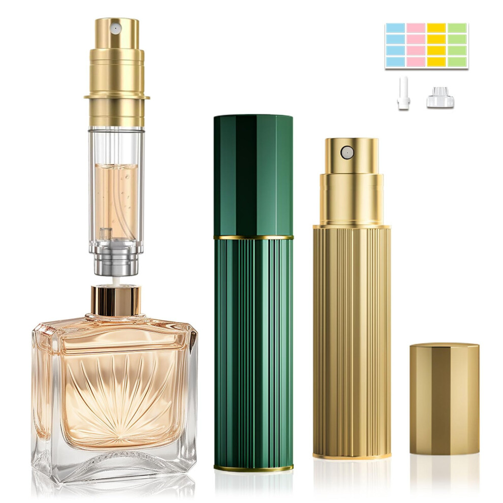 Joomoko Perfume Atomiser, Perfume Travel Bottle, 10Ml Atomiser Spray Bottle, Refillable & Travel Size Perfume Spray Bottle Easy To Refill Cologne