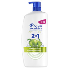 Head & Shoulders Apple Fresh 2in1 Anti-Dandruff Shampoo and Conditioner 800ml Pump. Works against Dandruff