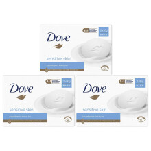 Dove Hypoallergenic Beauty Cream Bar 3 in-1 Cleanses, Moisturises and Nourishes Sulphate-Free Bath Soap for Soft and Smooth Skin