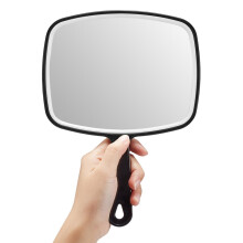 OMIRO Hand Mirror, Large Black Handheld