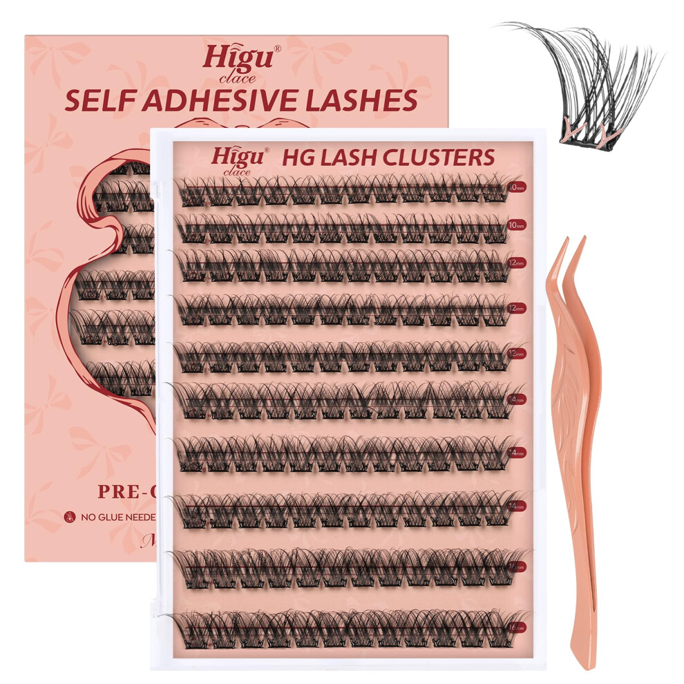 Higu Clace Pre-Glued Lashes 120Pcs Self