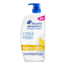 Head & Shoulders Citrus Fresh Anti Dandruff Shampoo, Greasy Hair, Flake Free, 1000ml